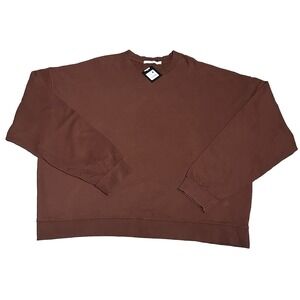 MNML Sweater Vintage‎ Wash  Crewneck Men's XL Brown Oversized NEW CultureKings